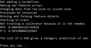 ML.NET - prediction result